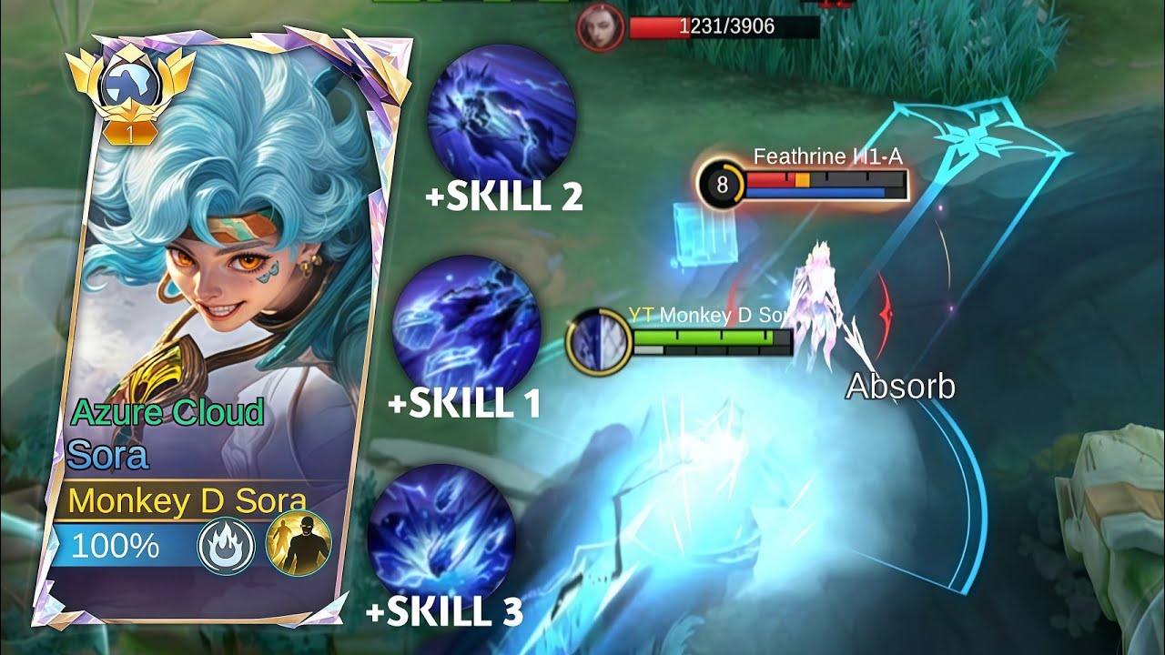 Waspada jika lawan Sora Exp‼️hero fleksibel damage sakit auto ban