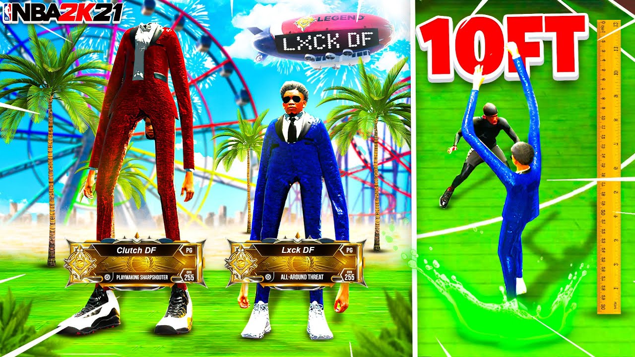 I BECAME THE BIGGEST HACKER ON NBA 2K21.. *NEW* 10 FOOT LONG DEMIGOD NBA 2K21! 255 OVERALL NBA 2K21
