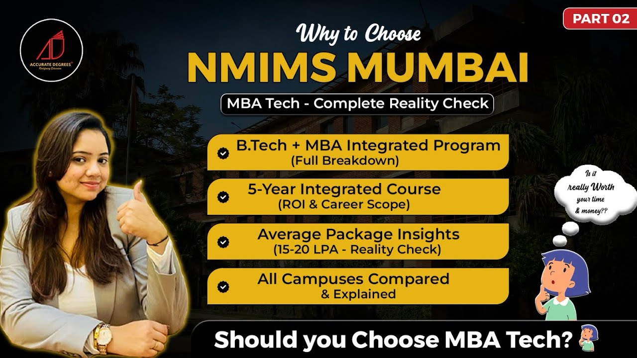 NMIMS MBA Tech Full Review | Campuses, Fees, Placements & USP