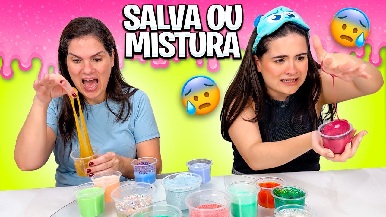 DESAFIO SALVA OU MISTURA!!! ELA ESCOLHEU AS MELHORES 😭