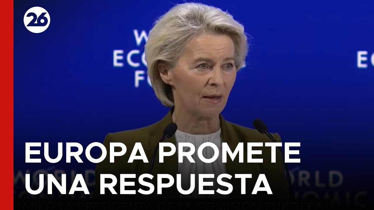 🇪🇺 URSULA VON DER LEYEN EN DAVOS | Advierte que los aranceles de Trump serían un error