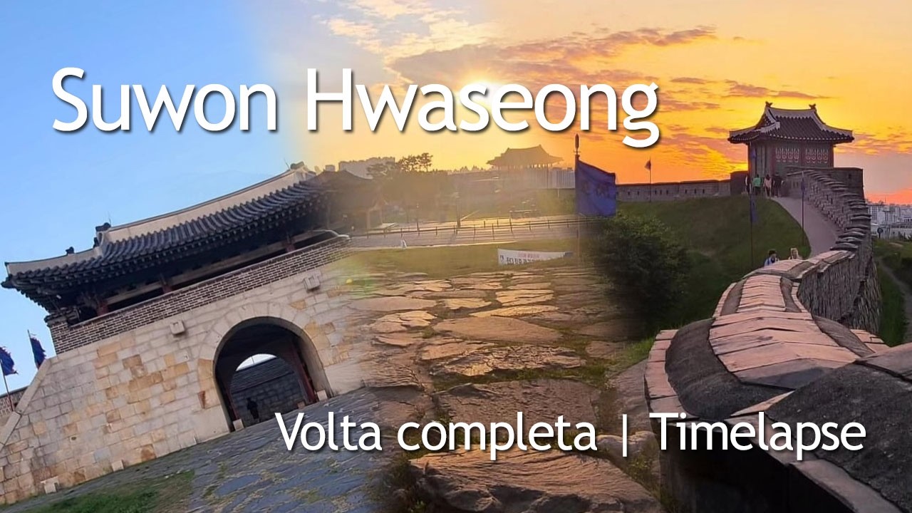 Explorando Suwon Hwaseong | Full Walk Around Suwon Fortress | Timelapse