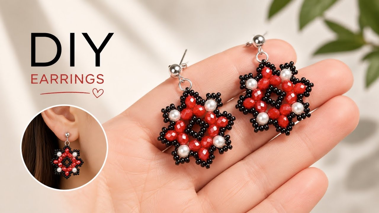 Step by Step: Beaded Earrings Tutorial ✅