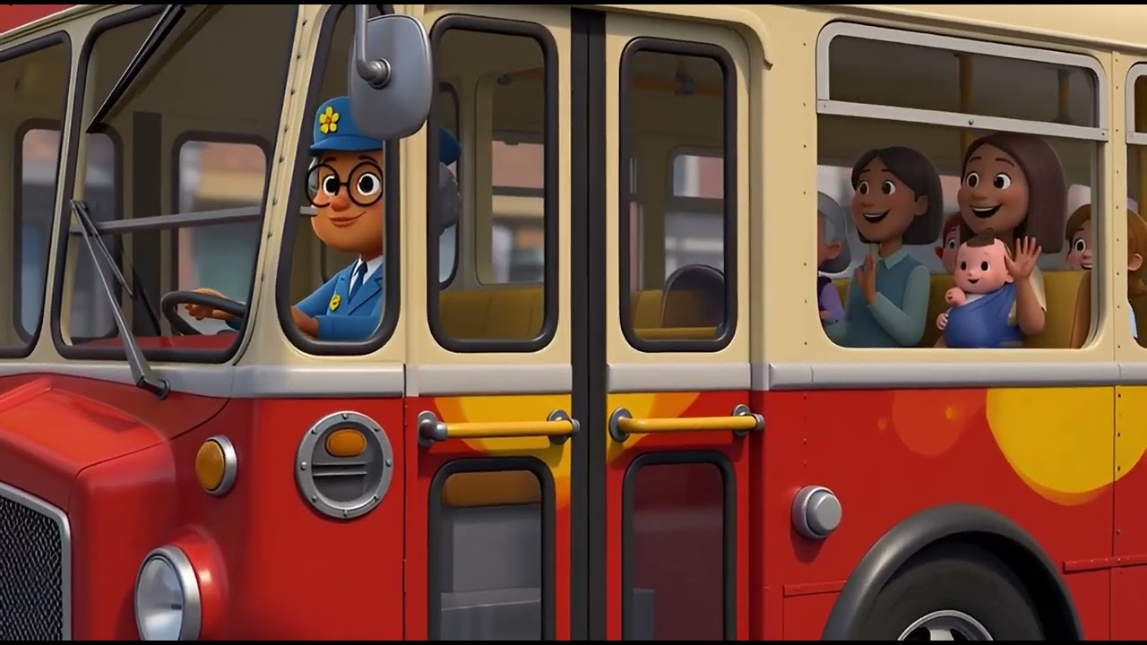 Wheels On the Bus Kids Nursery Rhyme1080p