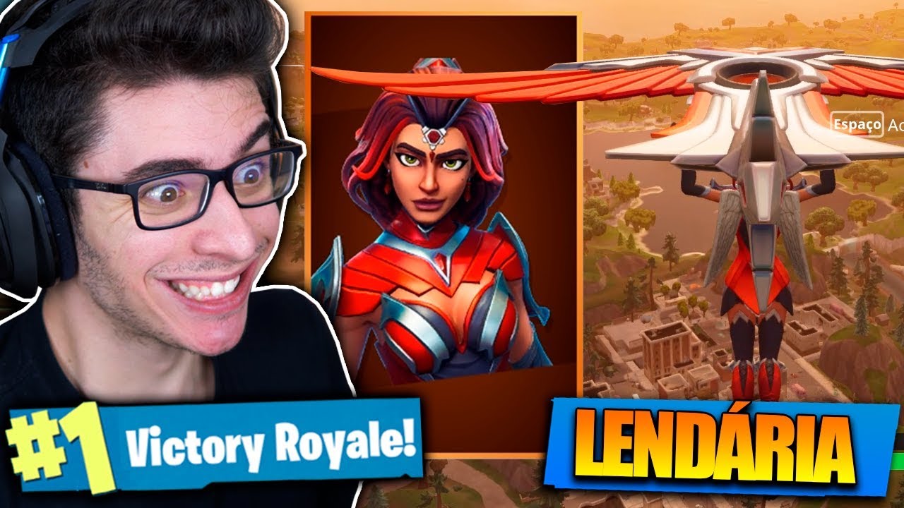 COMPREI A SKIN DA MULHER MARAVILHA E MATEI GERAL! Fortnite: Battle Royale
