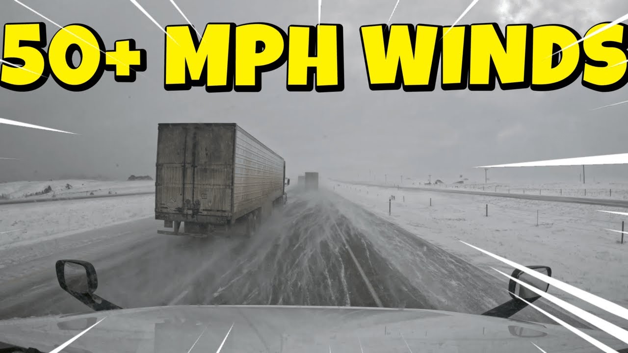 Driving A Semi Truck Through A Snow Storm!?