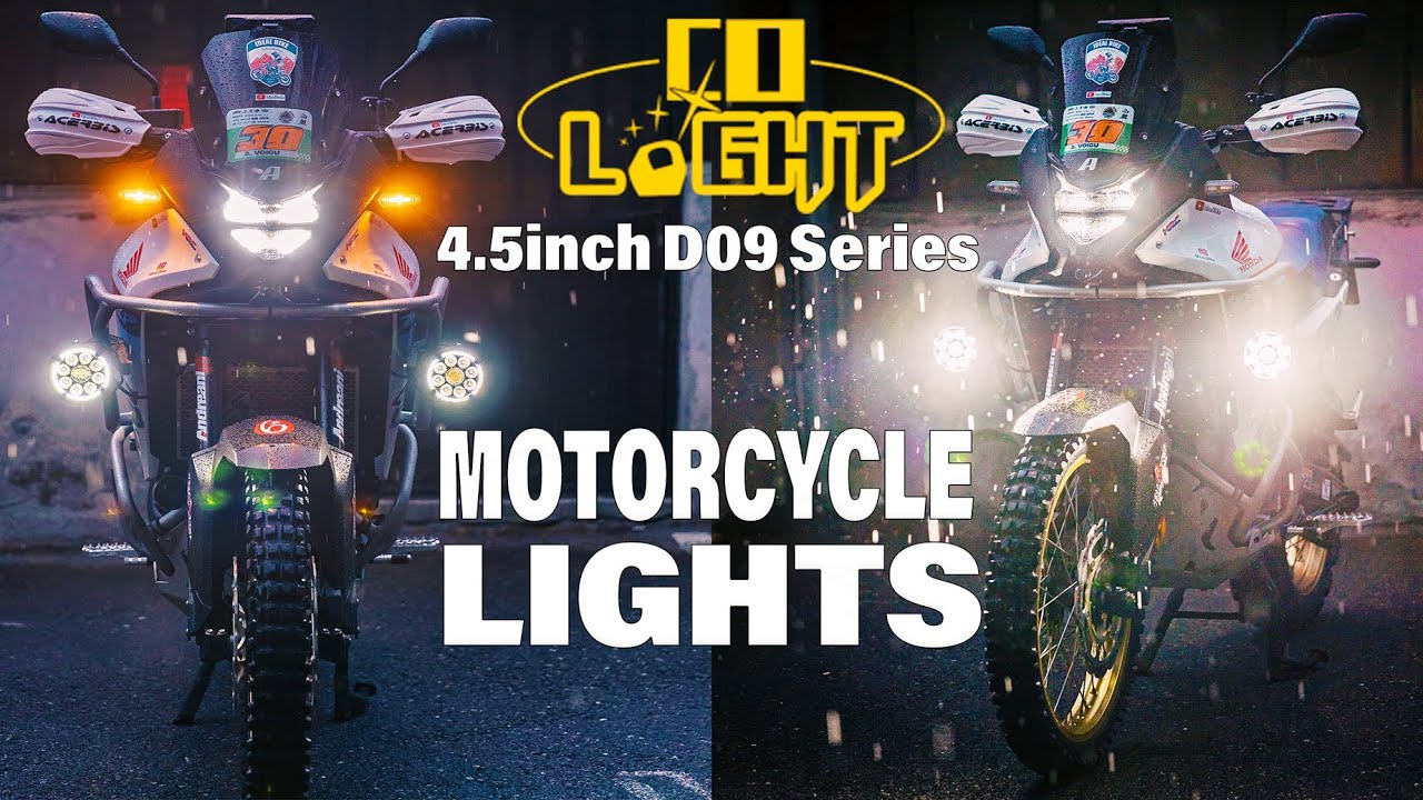 I Turned 🌙 NIGHT Into ☀️DAY with These Motorcycle Lights! COLIGHT D09 Review