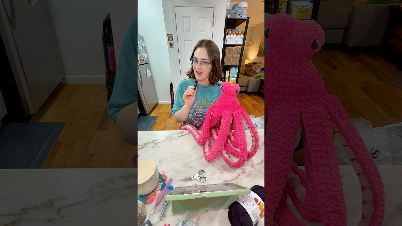 Part 5 | Anchor the Octopus ✨🐙 #crochet #amigurumi #octopus | Pattern by humblechild.co on IG