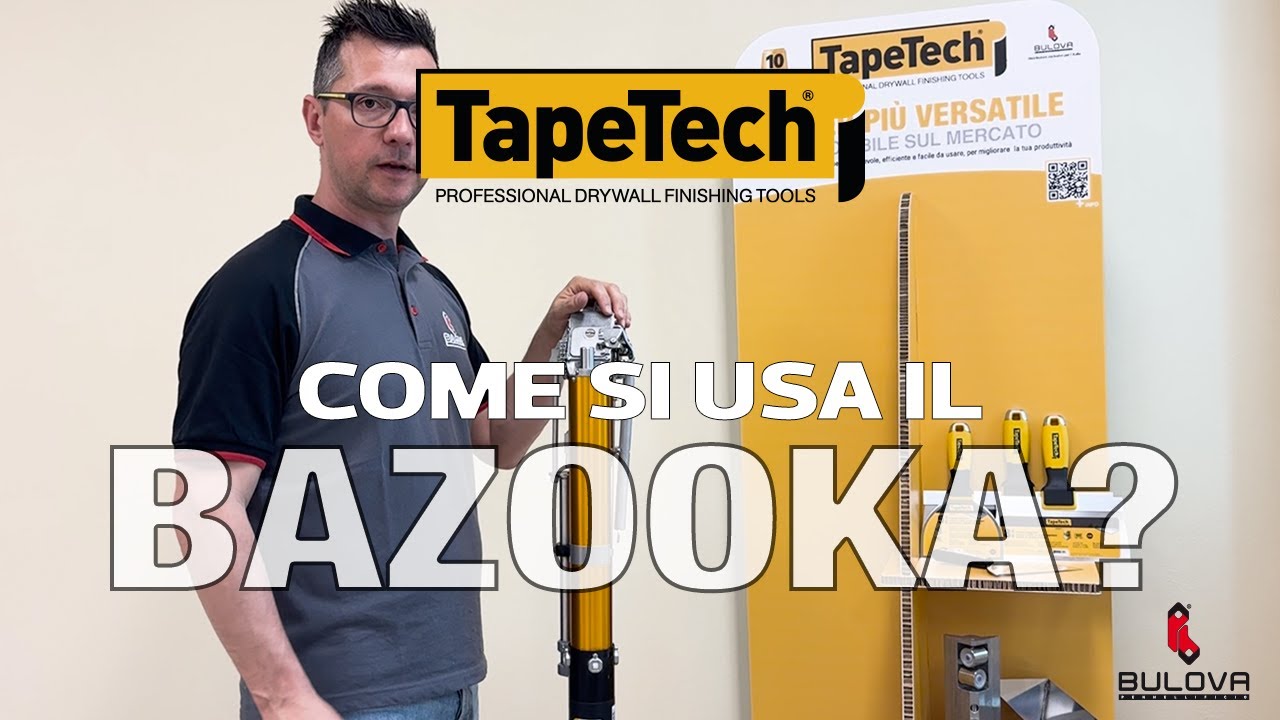Tapetech Italia -Come si usa il bazooka di Tapetech? Bulova Pennelli