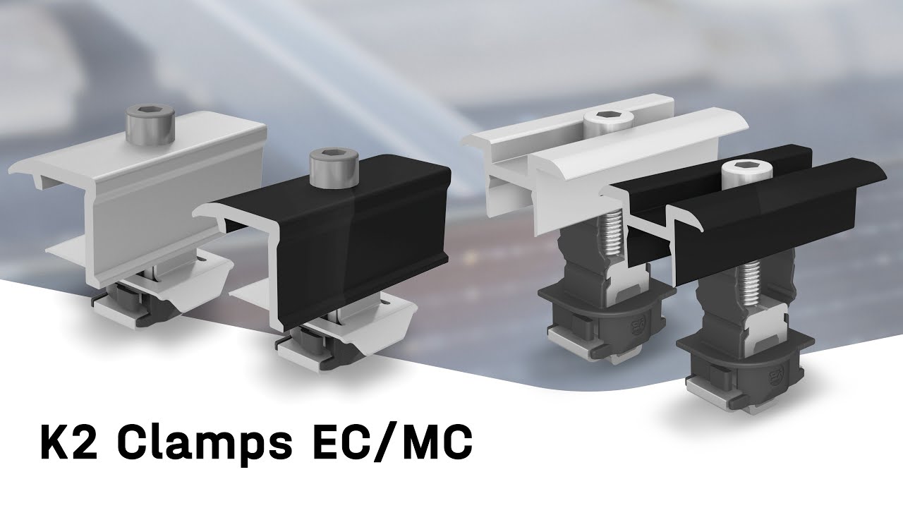 K2 Clamp MC/EC – Universal-Modulklemmen für alle K2 Schrägdachsysteme