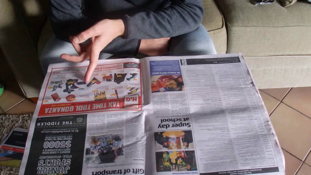 ASMR - Reading the Newspaper - Australian Accent - Quiet Whispering and Turning Pages