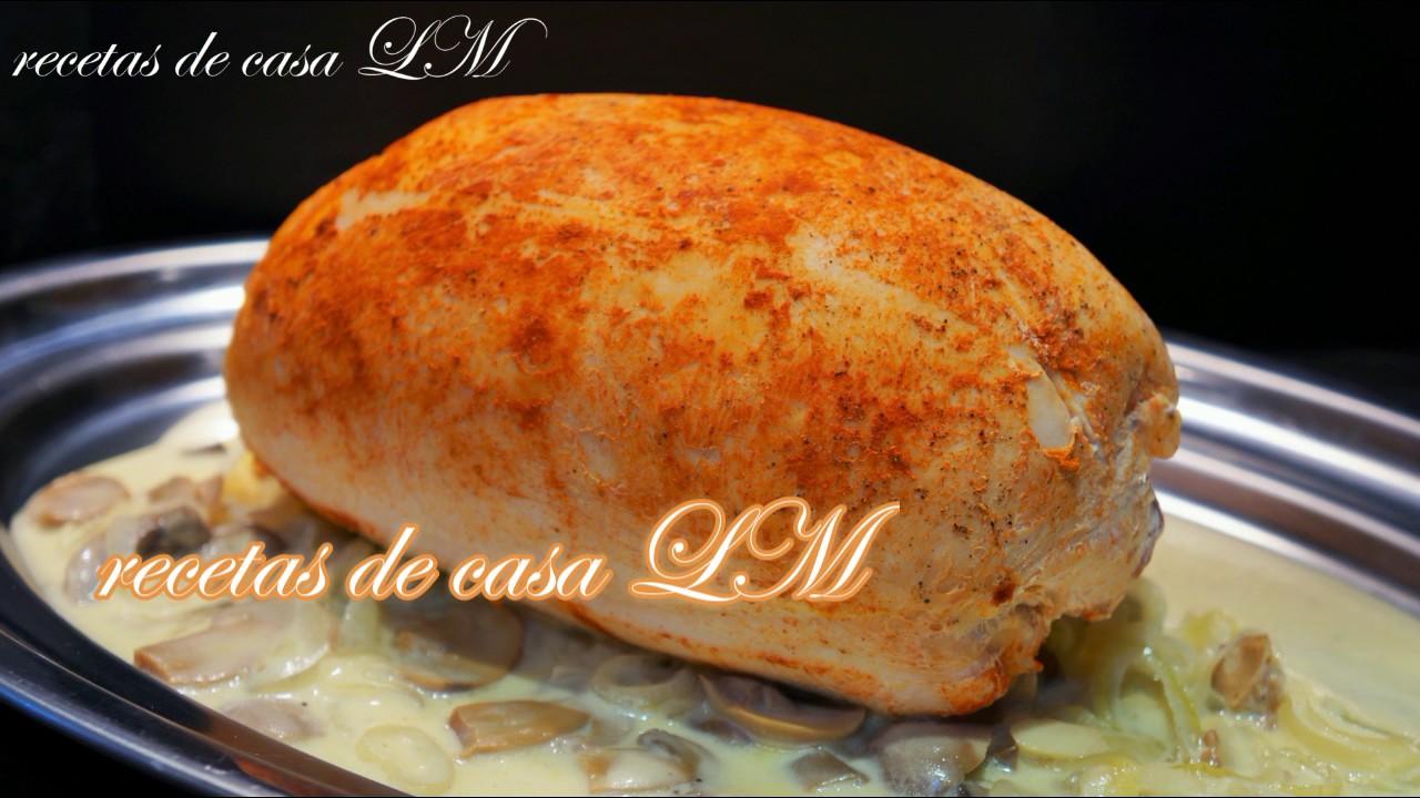 PECHUGA DE PAVO RELLENA RECETA  BAJA EN CALORÍAS  FÁCIL Y RÁPIDA