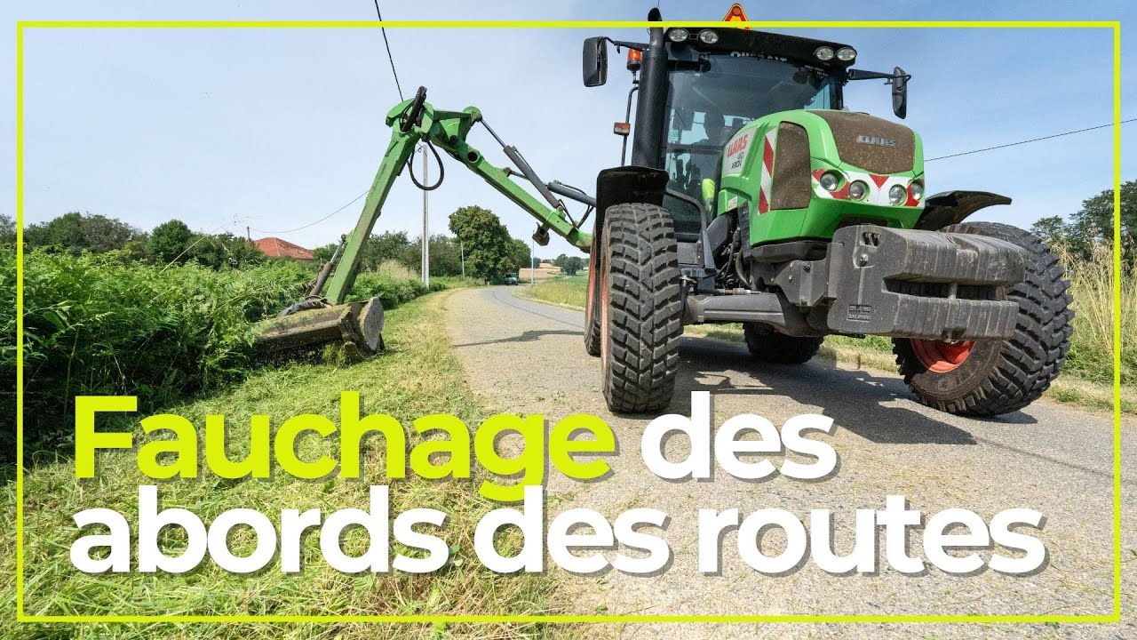 Sébastien, agent en charge du fauchage des accotements des routes
