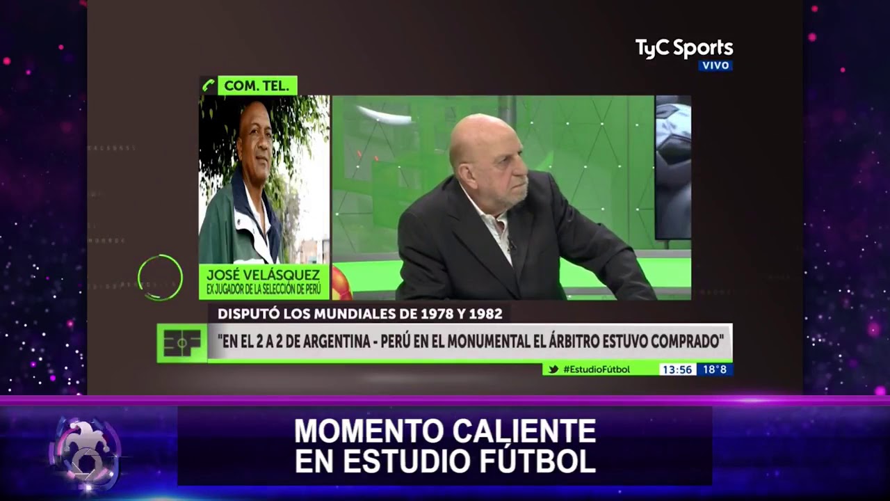 Periodista Argentino se Altera por comentarios de Velasquez(Per) - Argentina vs Perú