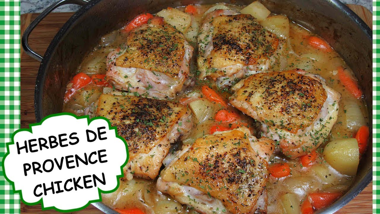HERBES DE PROVENCE CHICKEN WITH POTATOES & CARROTS RECIPE  | SUNDAY CHICKEN DINNER