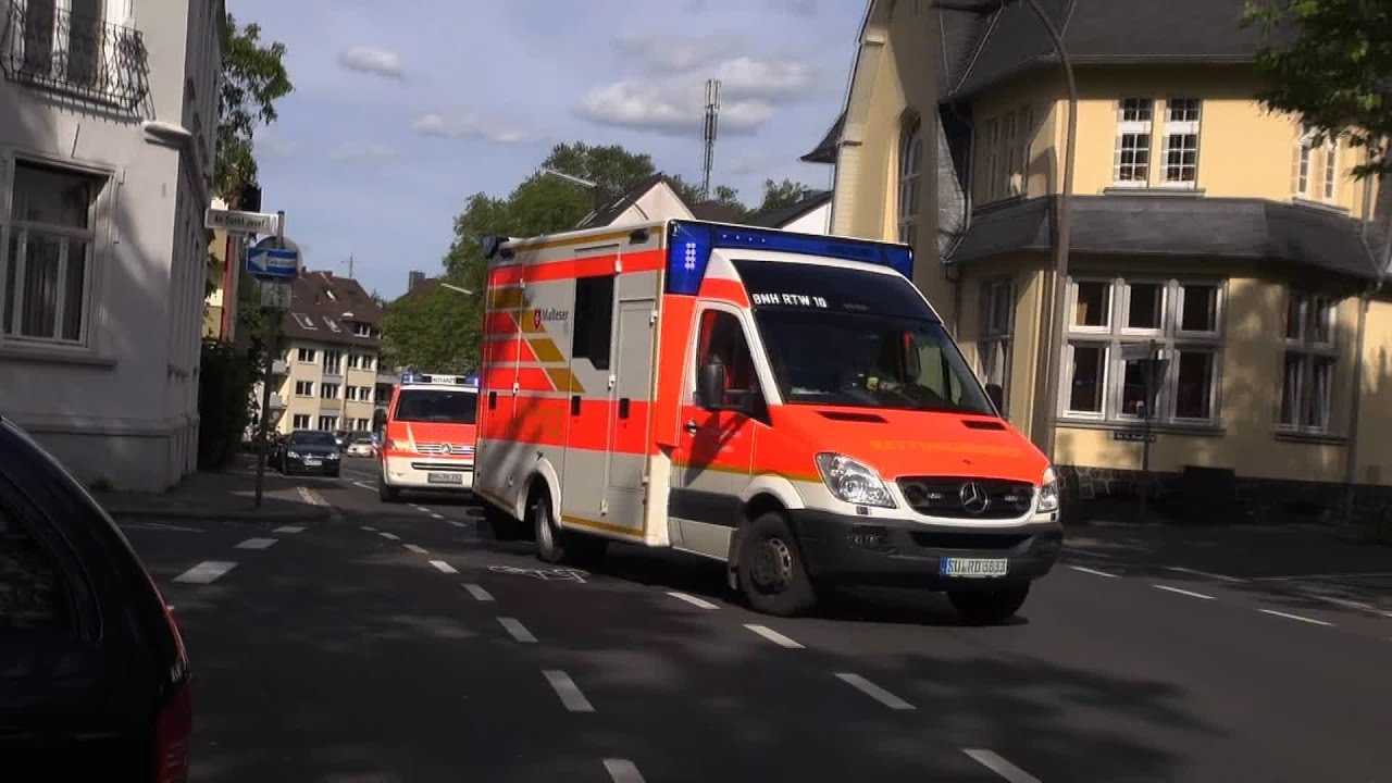 RTW 10 MHD Bornheim + NEF Fw Brühl (Lautsprecherdurchsage an mich)
