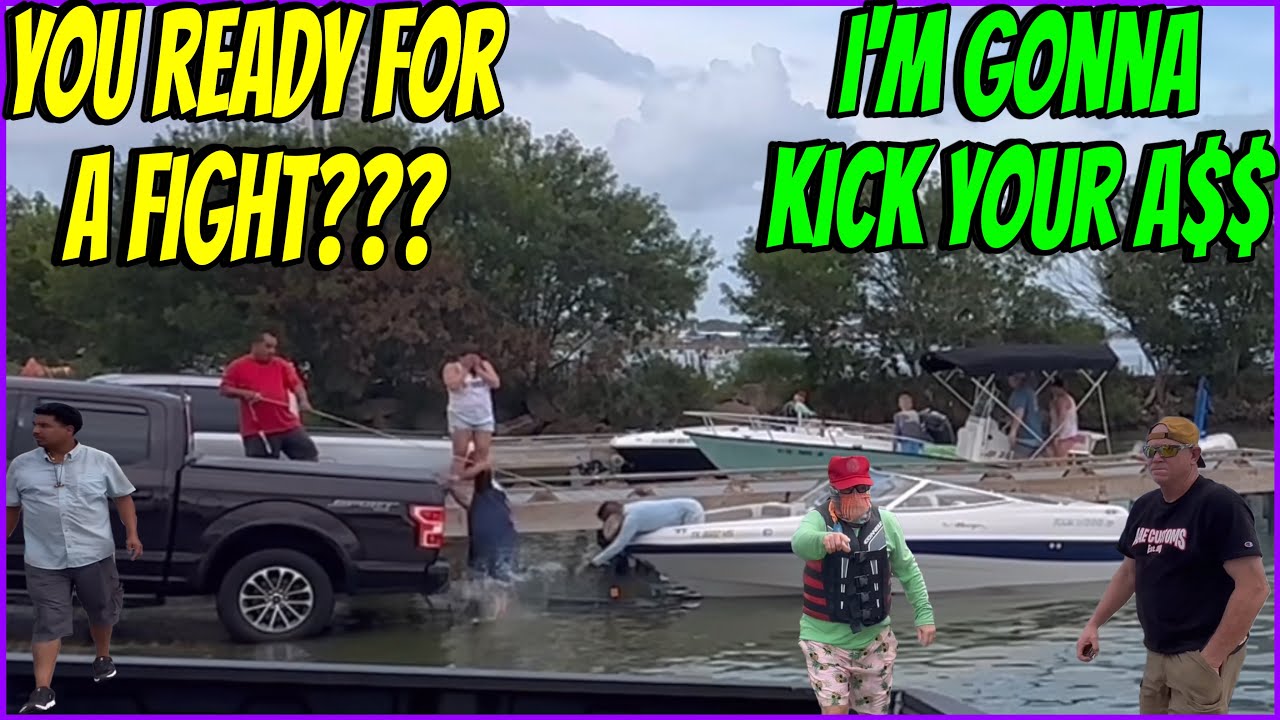 Boater Falls In!!! Was That A Threat??? Captain Crunch’s Boat Got Beached!!