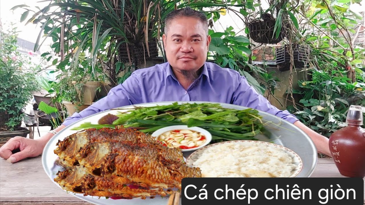 Cá Chép Chiên Giòn.Chấm Nước Mắm Tỏi Ớt | Biển Nguyễn ngọc 