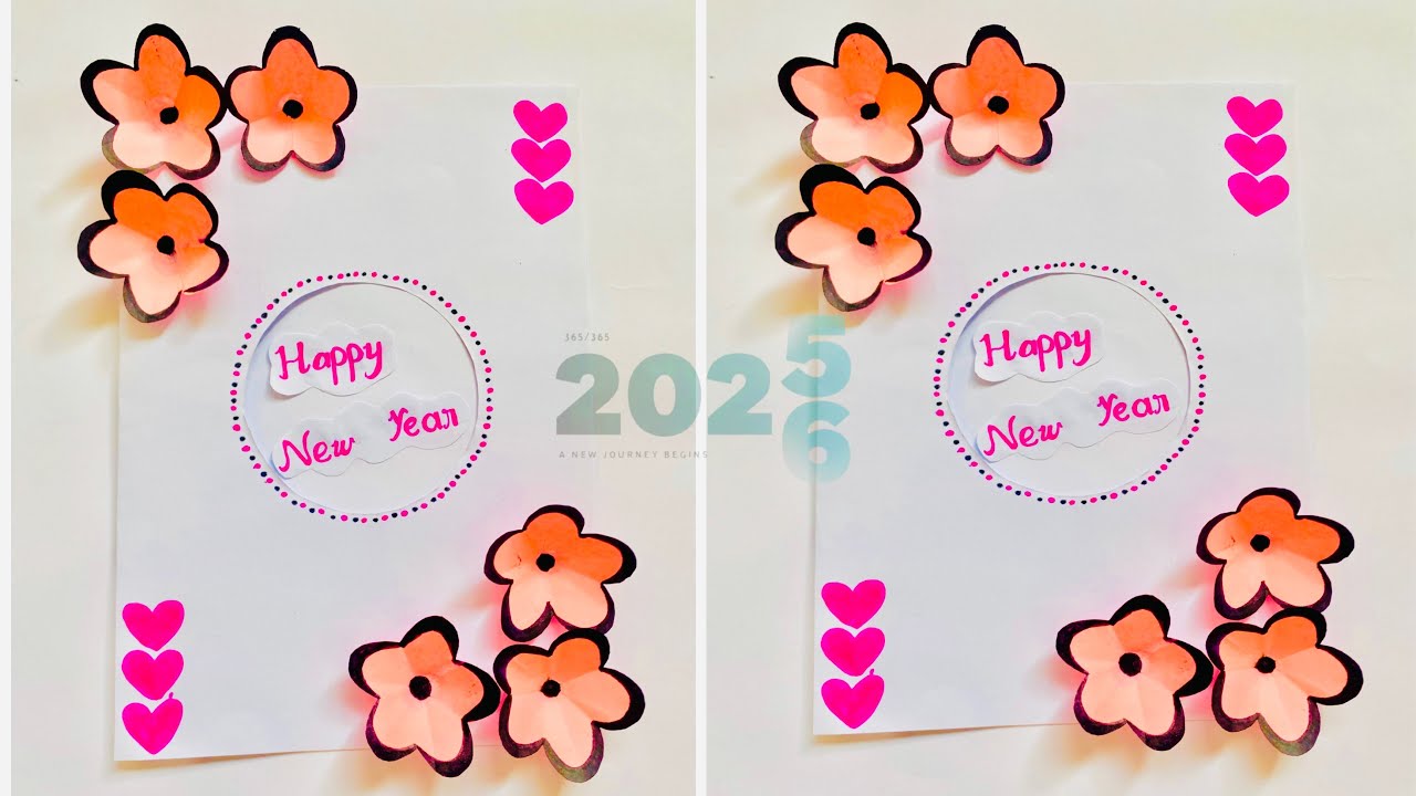 How to Make Happy New Year 2026 Greeting Card | Easy & Beautiful Handmade Card | Step by Step