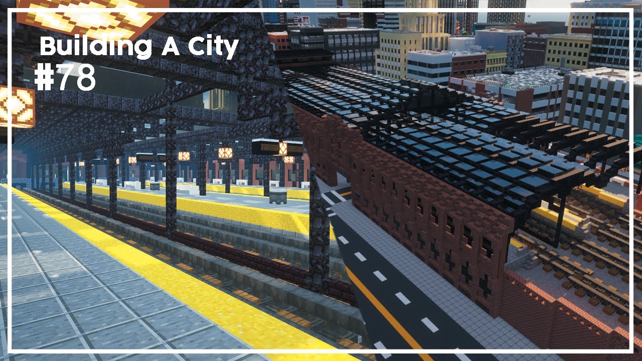 Building A City #78 // Train Station // Minecraft Timelapse
