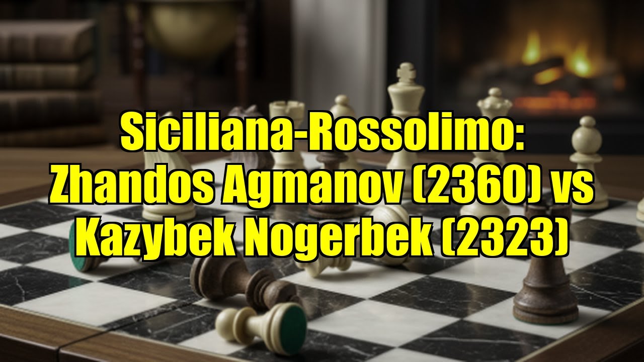 Siciliana-Rossolimo: Zhandos Agmanov (2360) vs Kazybek Nogerbek (2323)