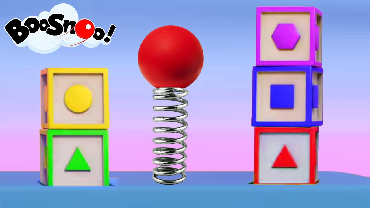 BooSnoo Bouncing Ball - Springs FULL EPISODE 🌀⚙️ | Non-Stimulating Content for Kids 🔴