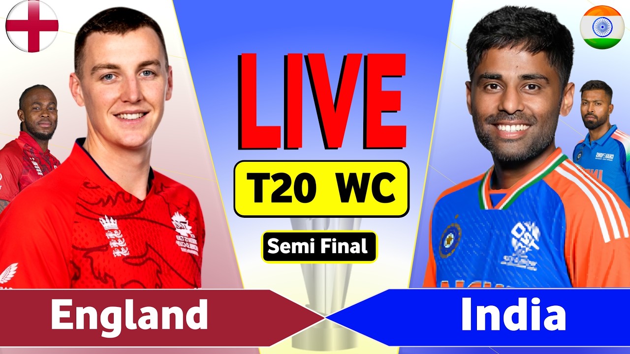 India vs England 2nd Semi Final Live Match Today | IND vs ENG Live Score & Commentary | IND BAT