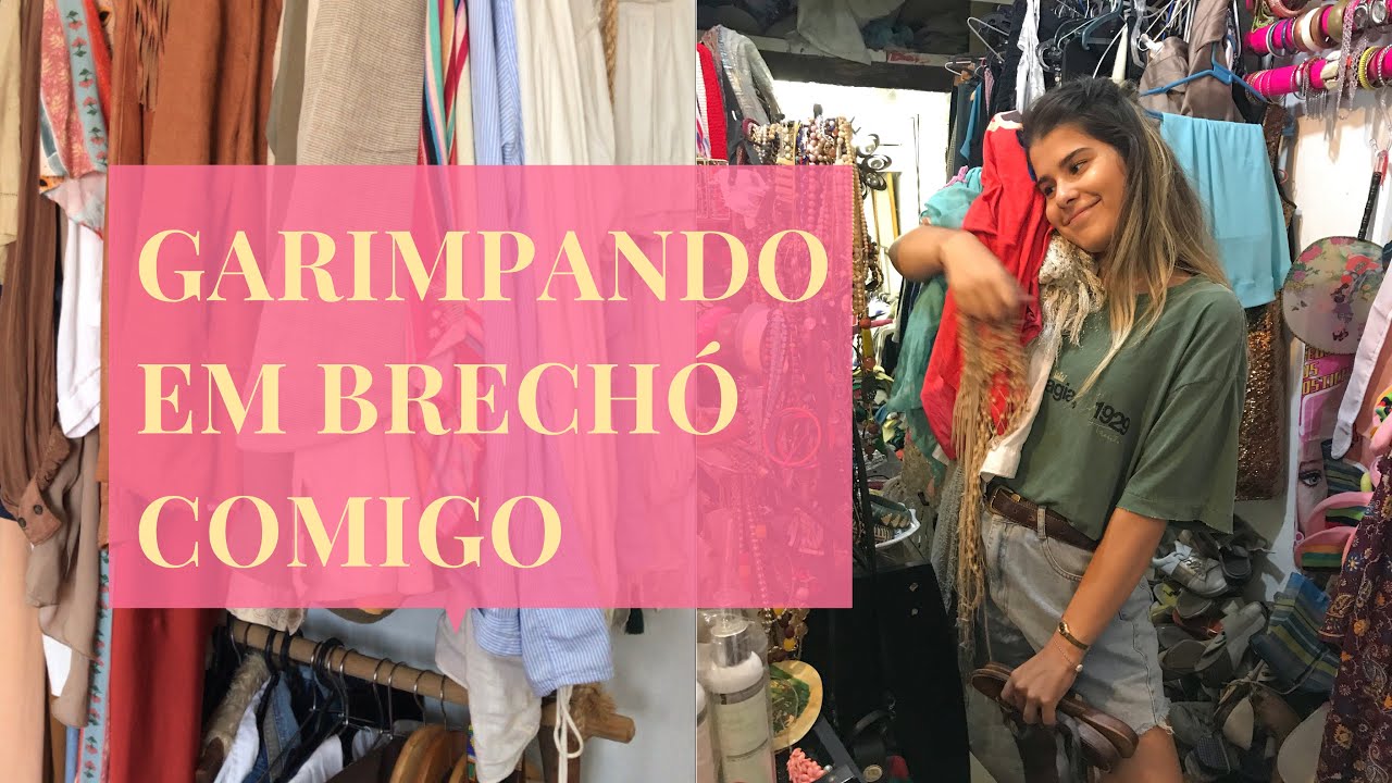 DIA DE GARIMPOS EM BRECHÓ COMIGO 💖 encontrei + de 40 peças