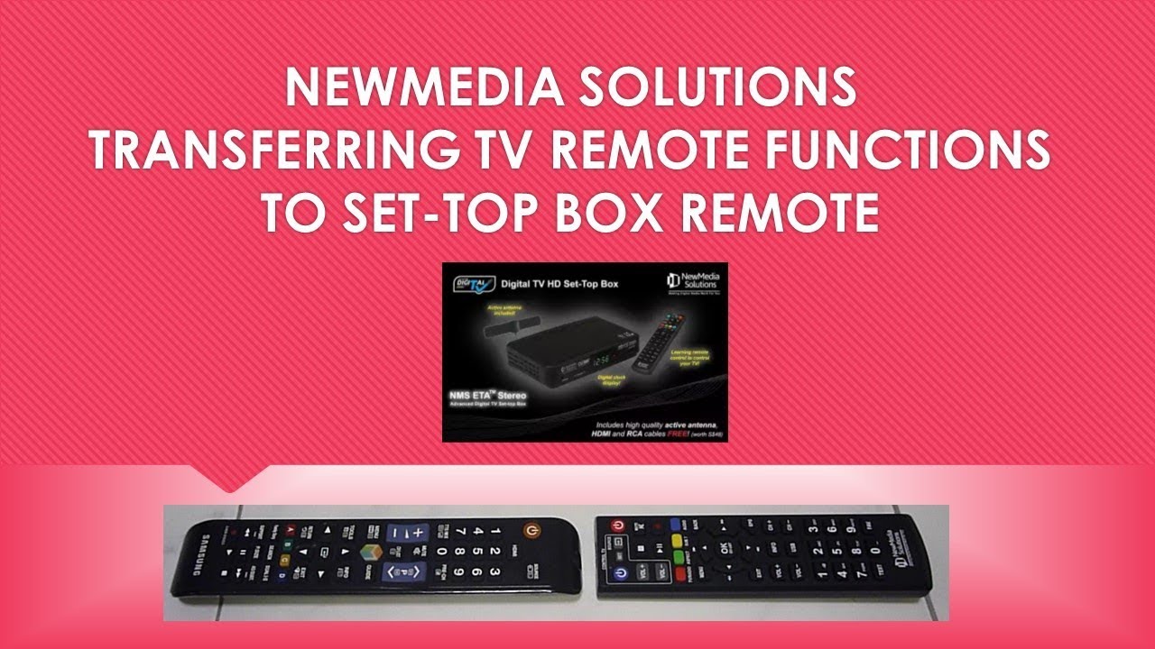 Цифровая телевизионная приставка NewMedia Solutions: перенос функций пульта ДУ телевизора на пуль...
