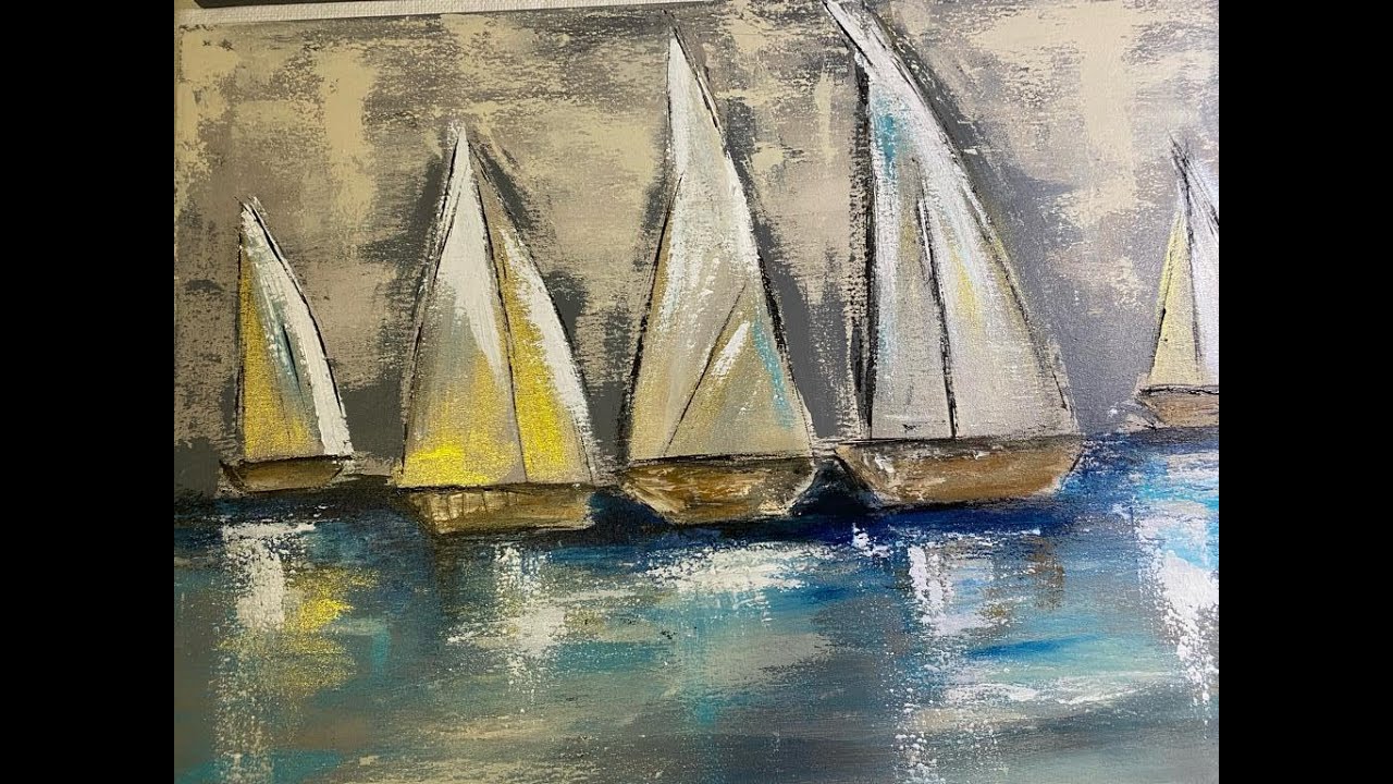Como pintar barcos veleros