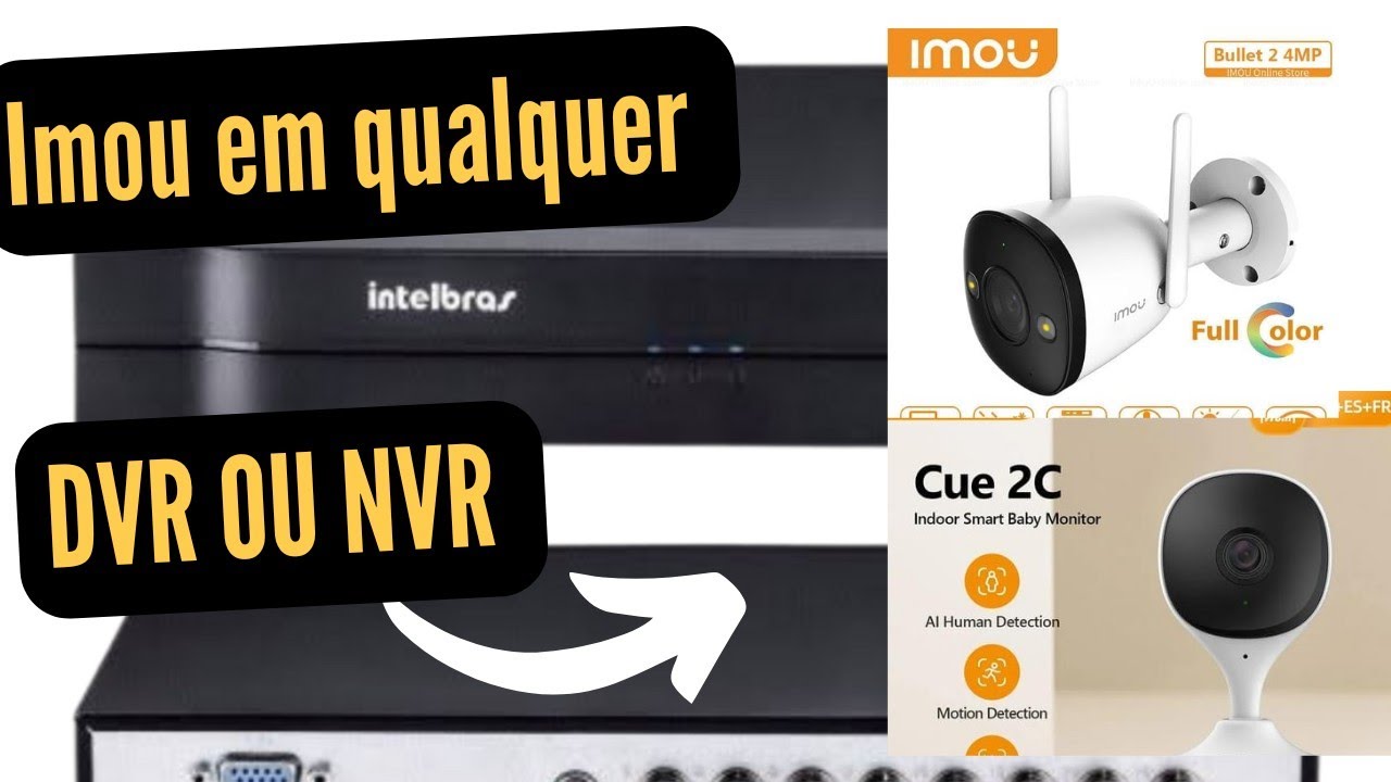 COMO CONFIGURAR CAMERA DAHUA IMOU EM NVR OU DVR ONVIF