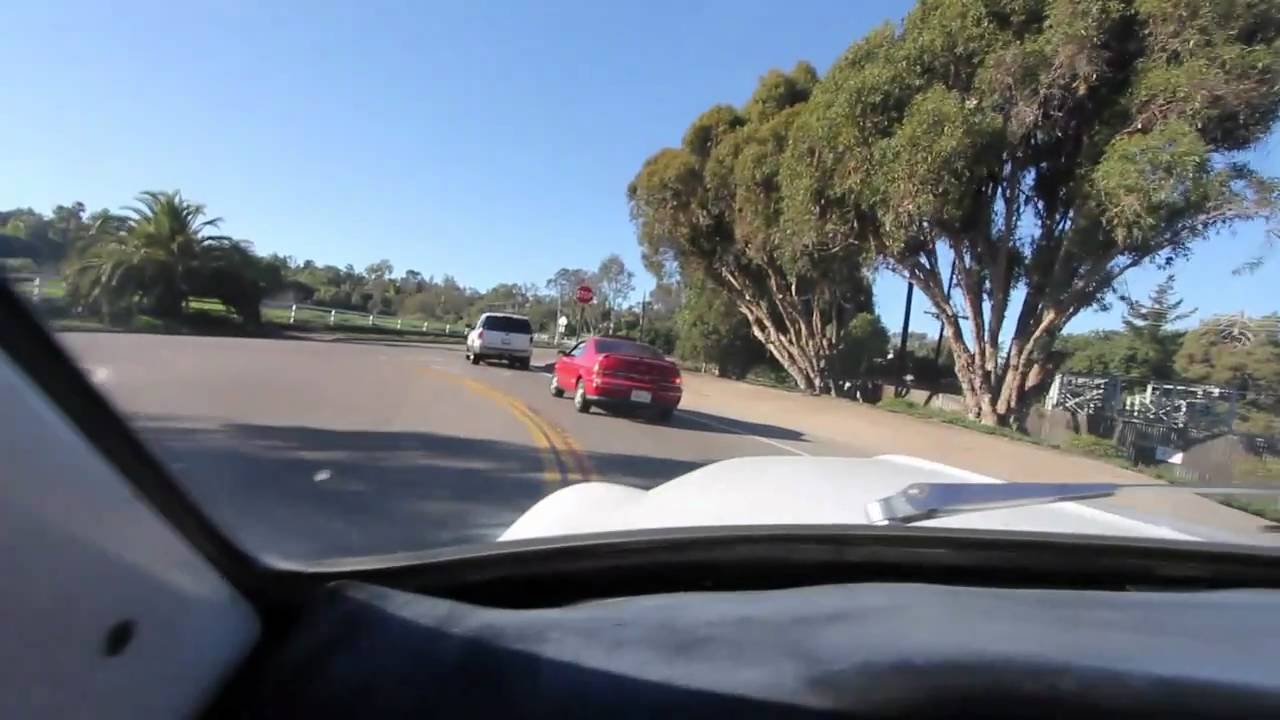 1960 Volvo PV 544 driving through Rancho Santa Fe