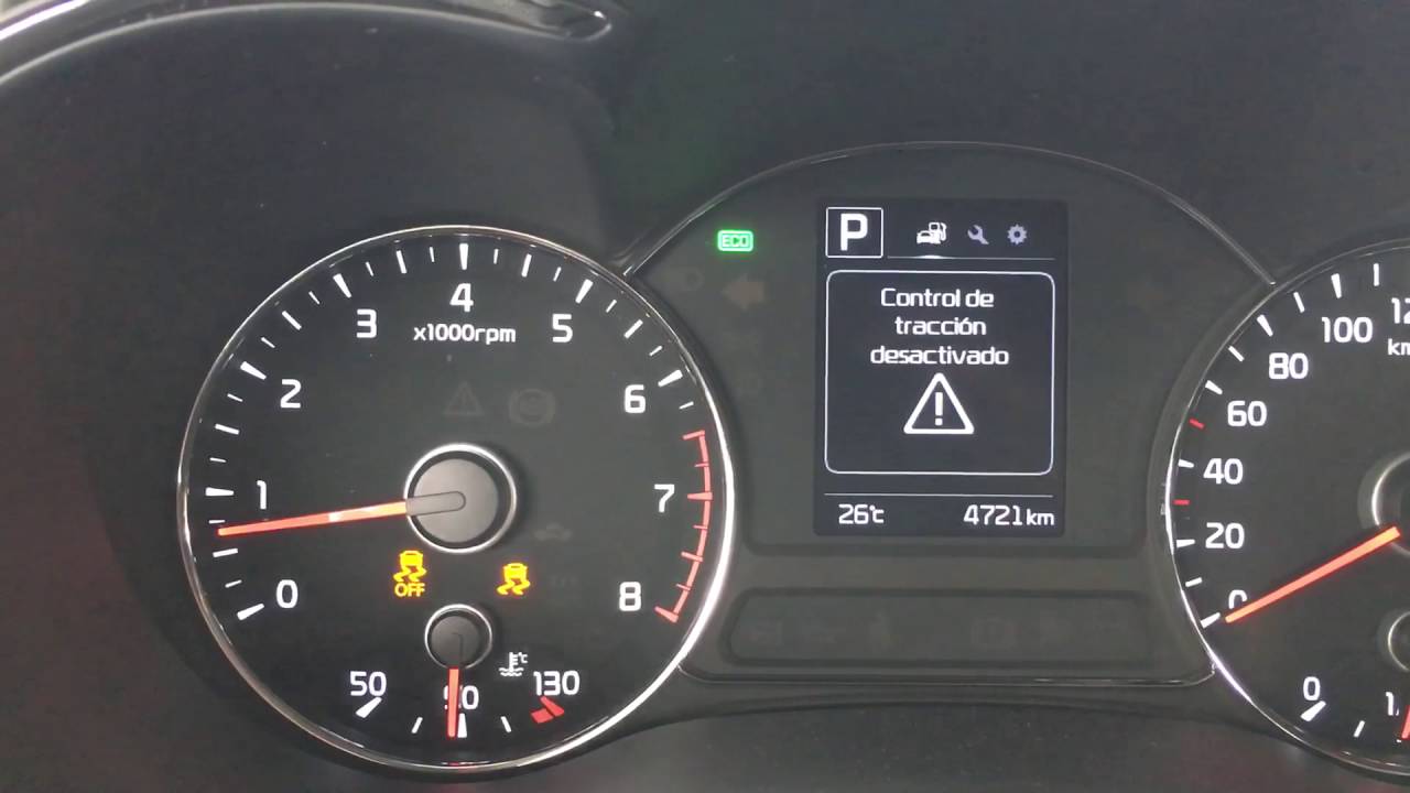Los testigos del control de estabilidad del Kia Forte