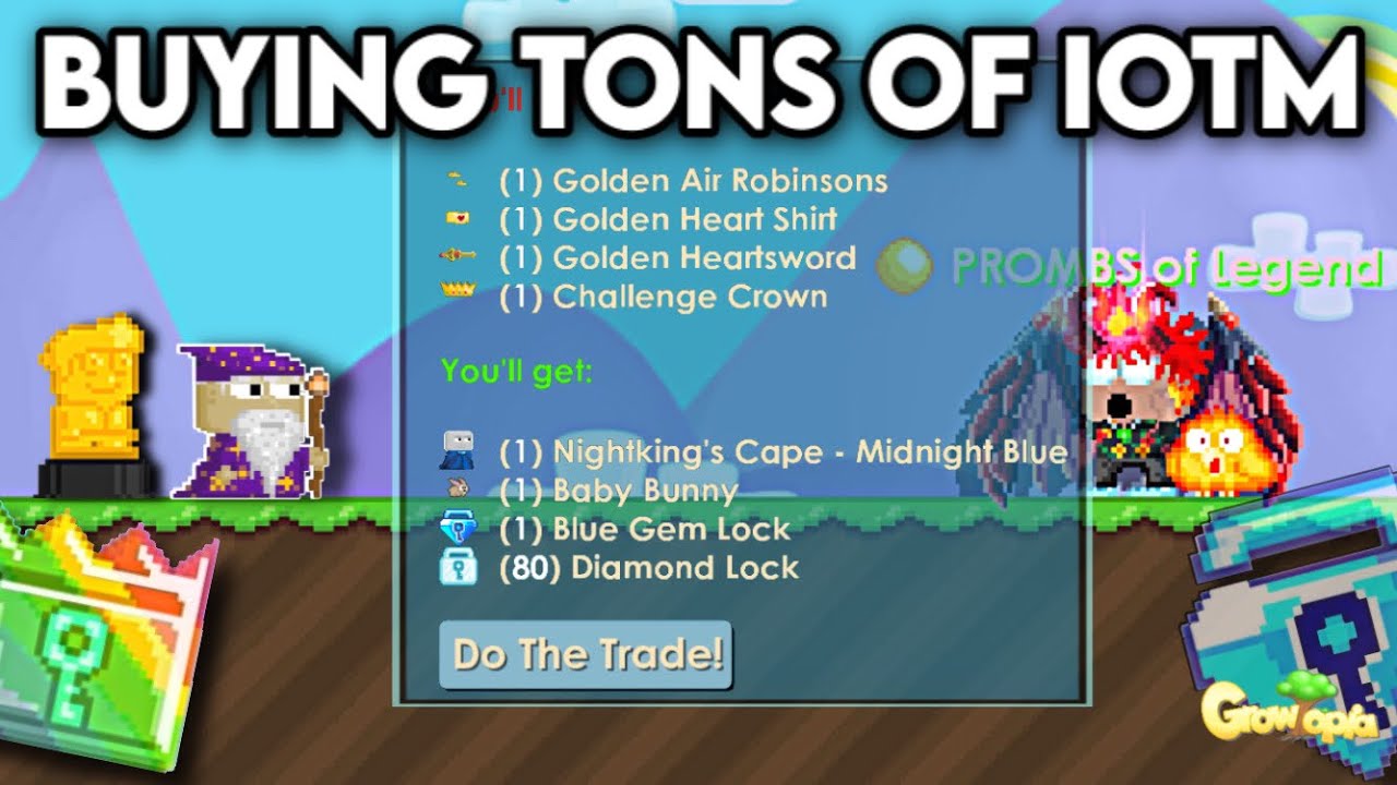 Buying Tons of IOTMS | GrowTopia
