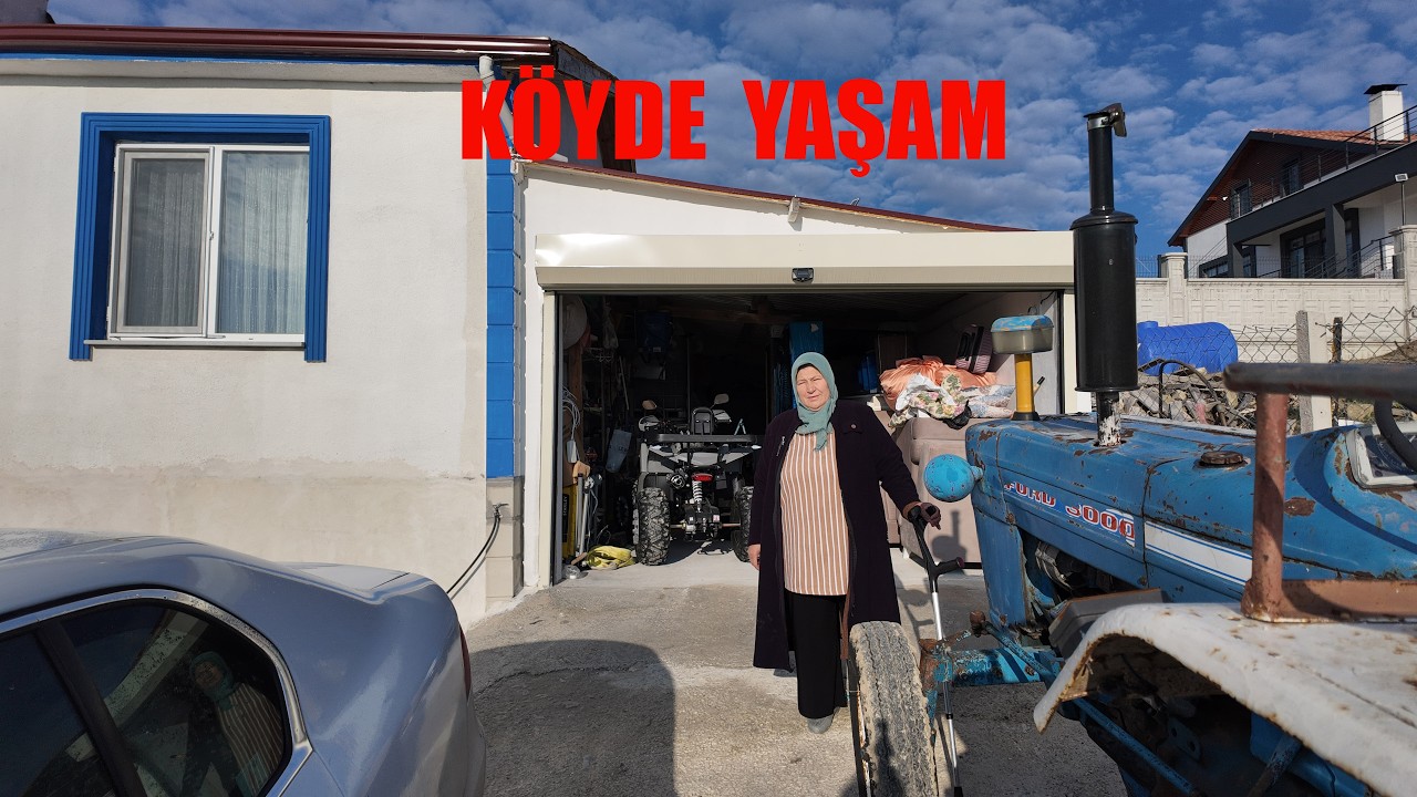 K&Ouml;YDE YAŞAM ANKARADAN NELER GETİRMİŞİZ ARABADAN BOŞALTIYORUZ