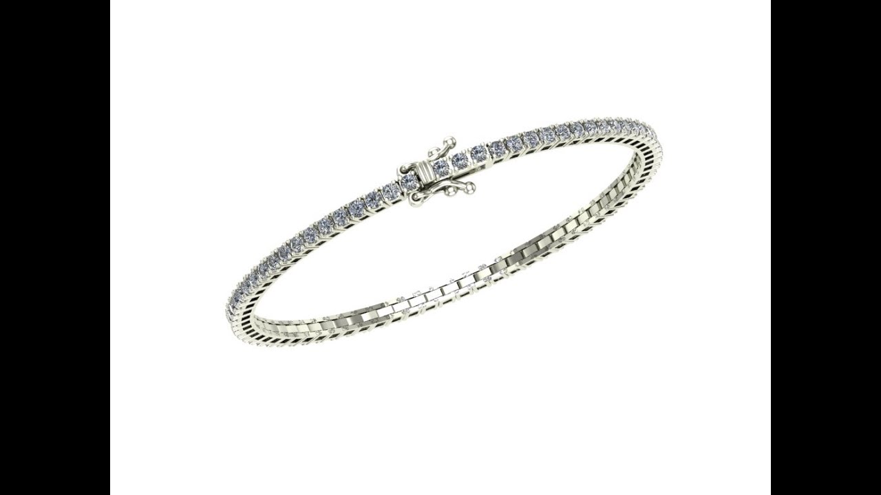 3D JEWELRY - Tu Hoc Vẽ 3D dây lắc TENNIS