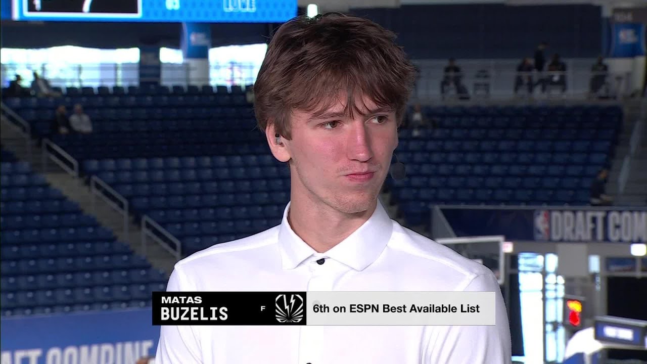 Matas Buzelis Joins Broadcast During NBA Combine