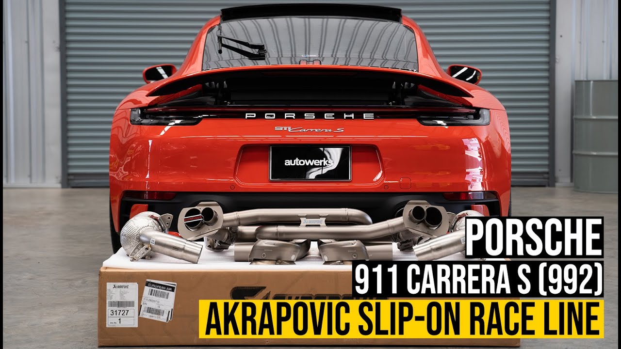 [SOUND CHECK] Stage 2 !! Porsche 992 Akrapovic Exhaust Slip-On Race (STOCK VS AKRAPOVIC) !!