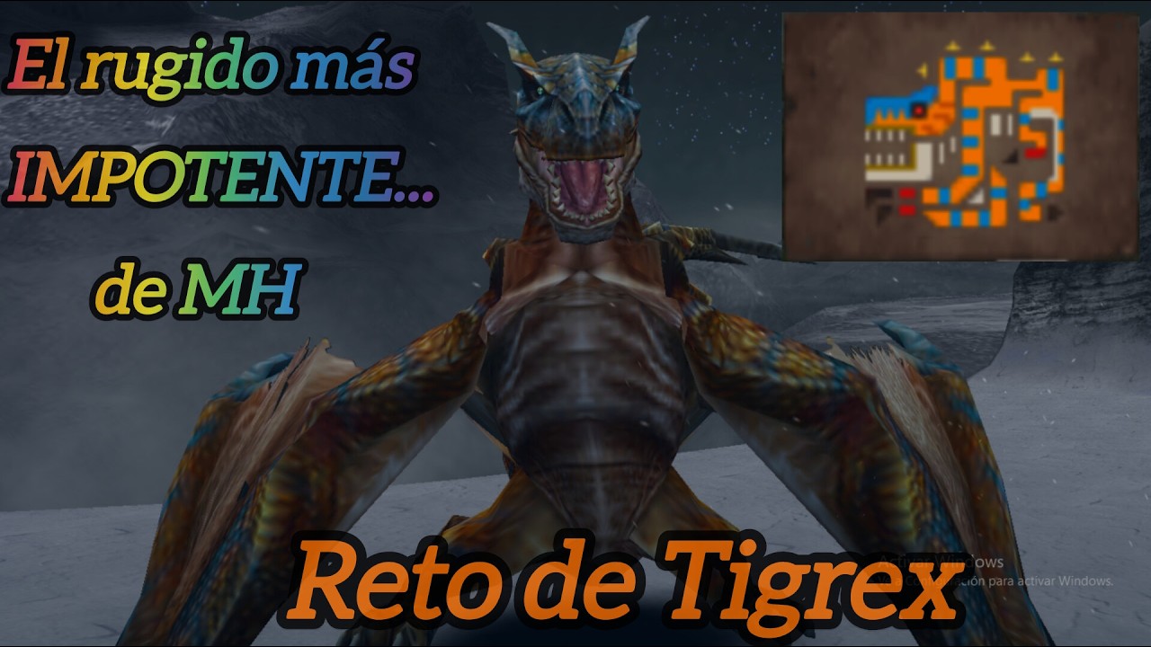 Primer dolor de huevos del canal (Reto del Tigrex) MHFU/Monster Hunter Freedom Unite