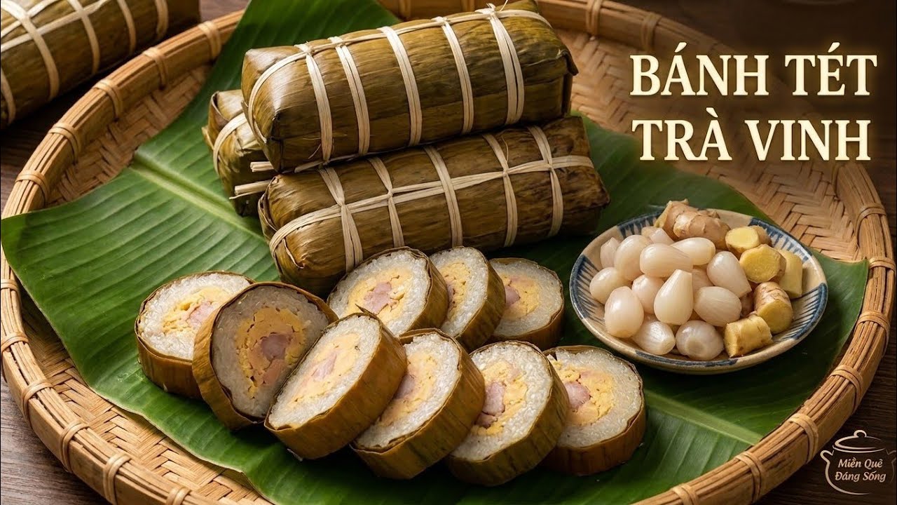 Bánh Tét Nhân Đậu Mỡ Công Thức Chuẩn Vị Trà Vinh | ASMRCOOKING | Mưu sinh miền quê