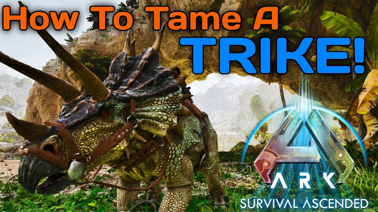 How To Tame a Trike on ARK Ascended | Beginner Dino Guide
