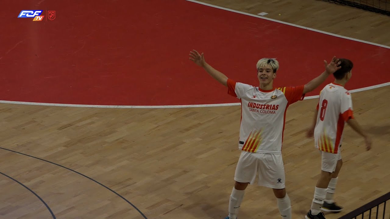 Resum Industrias Santa Coloma - Barça (Divisió d'Honor Infantil FS)