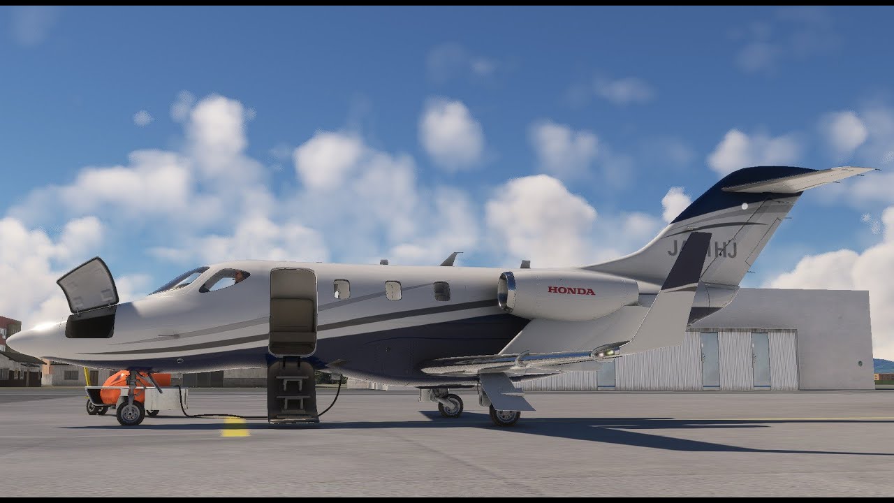 「Microsoft Flight Simulator」プレイ動画 「Honda Jet」で昔の広島空港に着陸！