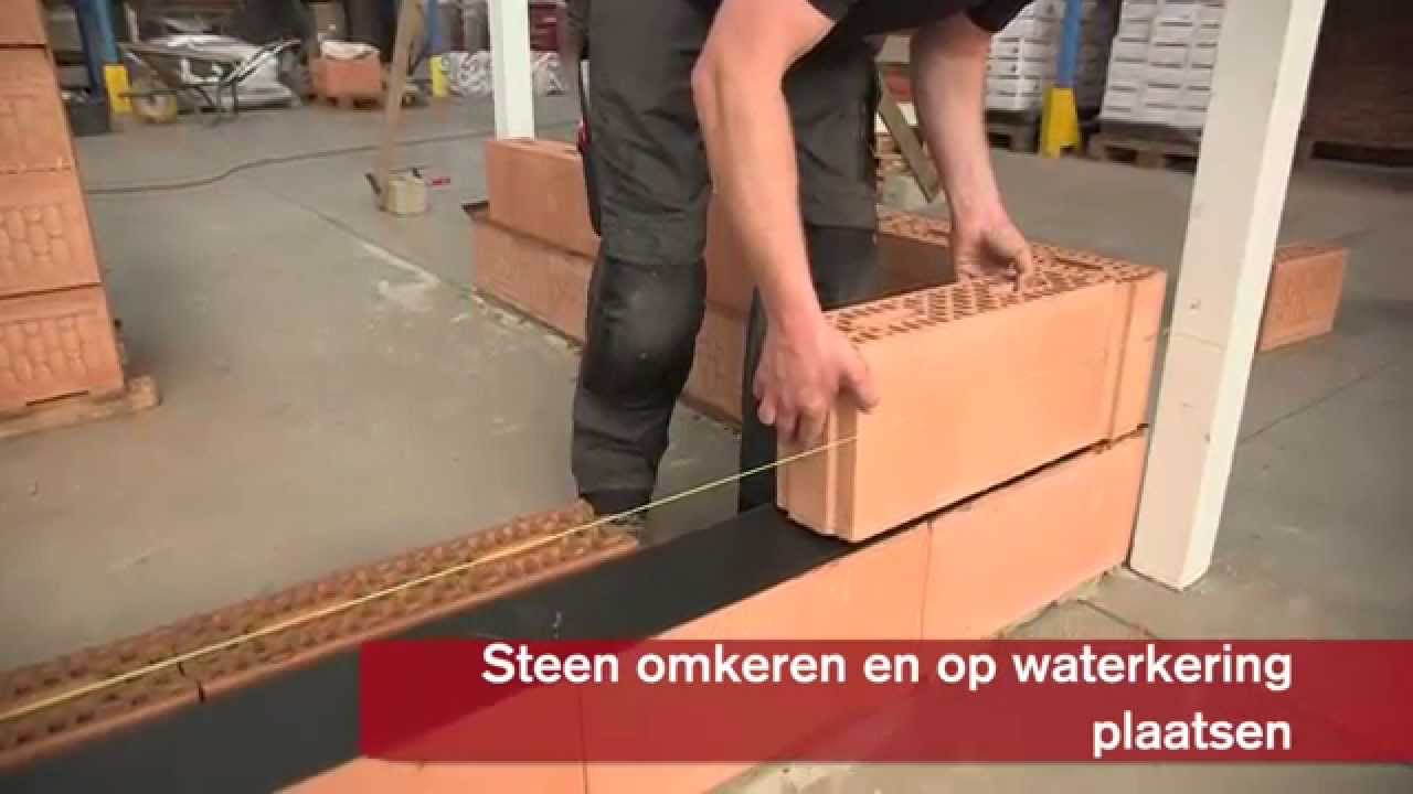Lijmen van snelbouwstenen | Porotherm lijmblokken met lijmmortel