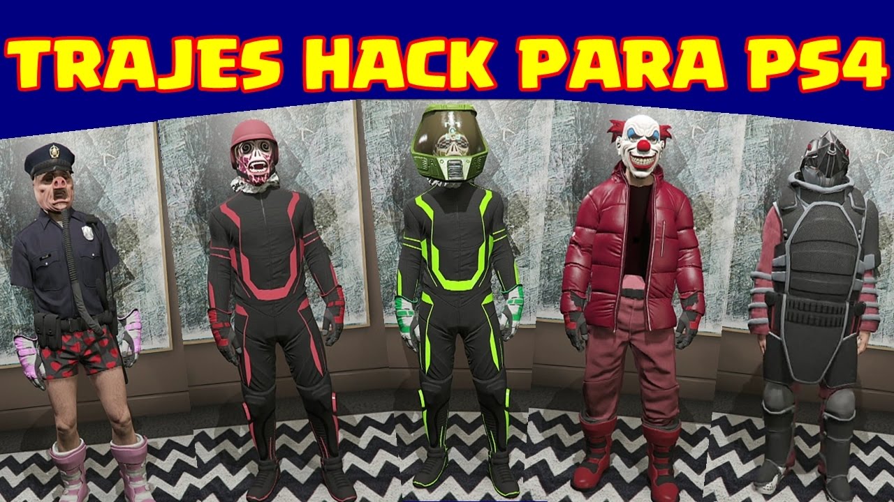 CHETANDO CUENTA Y TRAJES HACK ESPECIALES PARA PS4 GTAV ONLINE