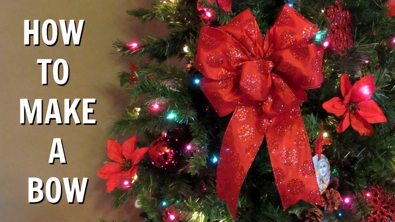 How to Make a Bow | DIY Holiday | Wired Ribbon Bow Tutorial | Christmas Bows