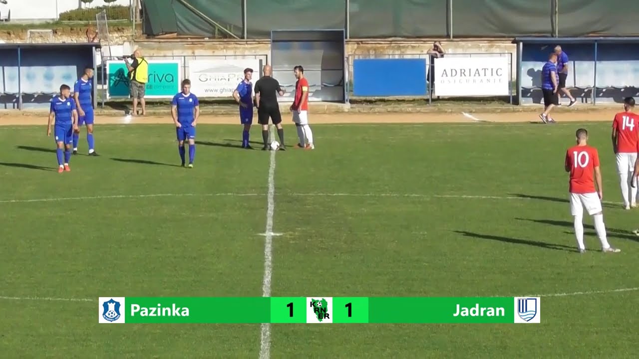 PAZINKA vs JADRAN POREČ 1:1 (4. kolo, Treća HNL - Zapad 20/21)