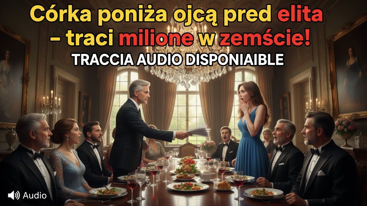 Poniżenie ojca na oczach arystokracji: córka traci wszystko, co zbudował dla niej latami wyrzeczeń.
