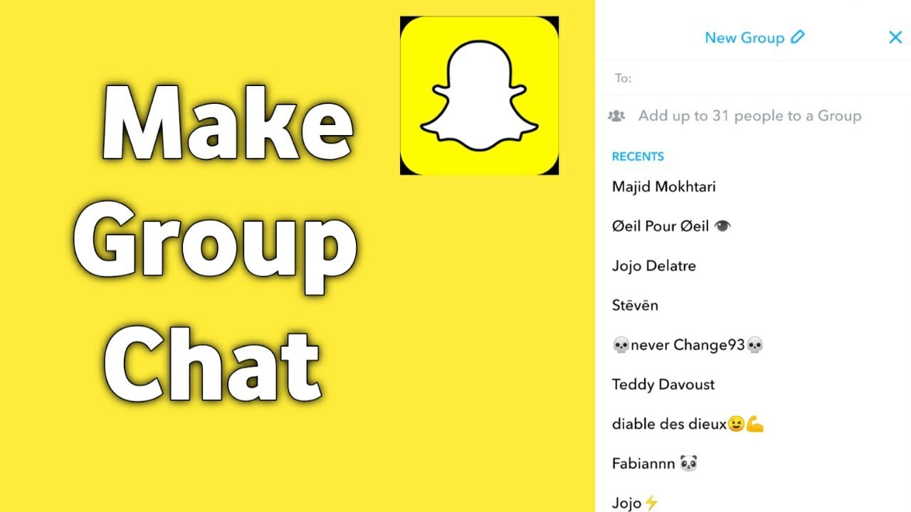 How To Make Group Chat On Snapchat.