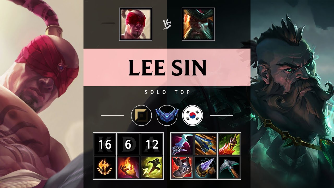 Lee Sin Top vs Gangplank - KR Diamond Patch 25.05